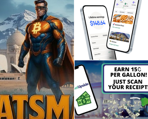 Bitcoin lovers cover photo collage