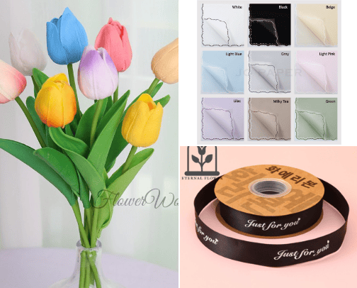 Recommendations for the cheapest bouquet materials cover photo collage