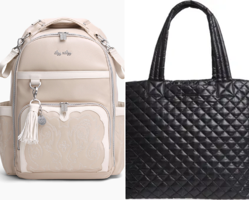 Stylish and functional mom bags cover photo collage