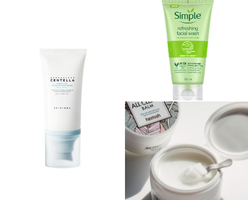 skincare favs🧴 cover photo collage