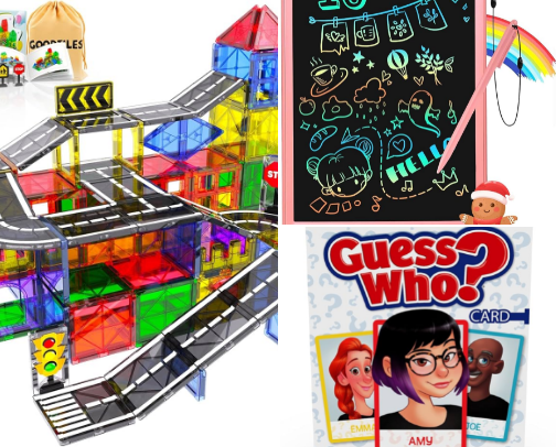 Kids toys cover photo collage