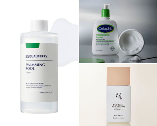 ||Sensitive & acne prone friendly makeup products || And skin prep💄💋 cover photo collage