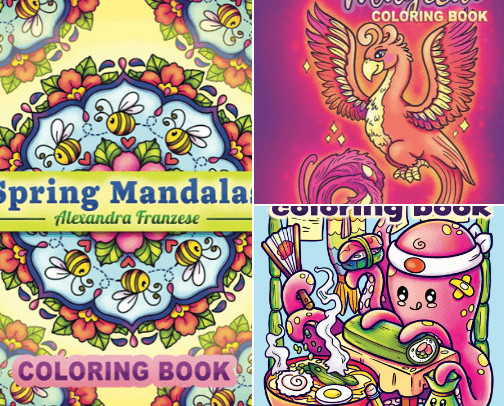 Coloring Books cover photo collage