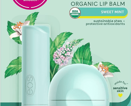 Eos natural lip balm cover photo collage