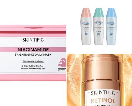 My routine skincare list cover photo collage