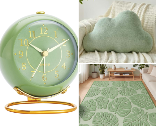 Green Bedroom Decor cover photo collage