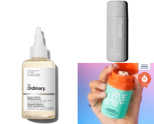 skincare cover photo collage