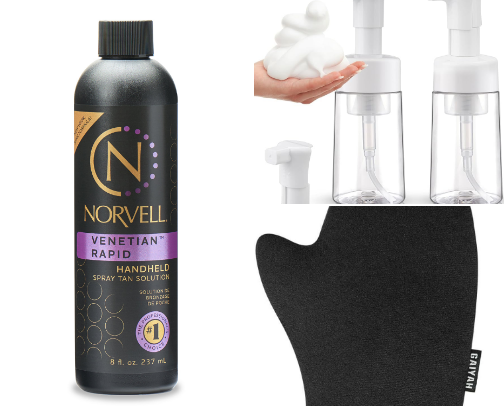 non-negotiable’s with creating a beautiful at home spray tan cover photo collage