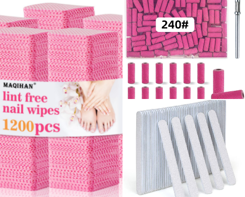 Nail tech necessities 💗 cover photo collage