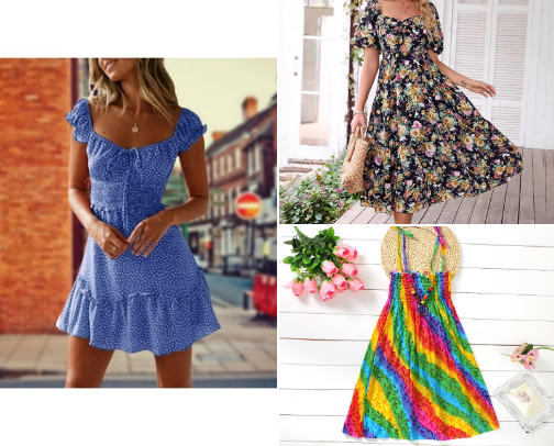 Ladies summer outfit cover photo collage