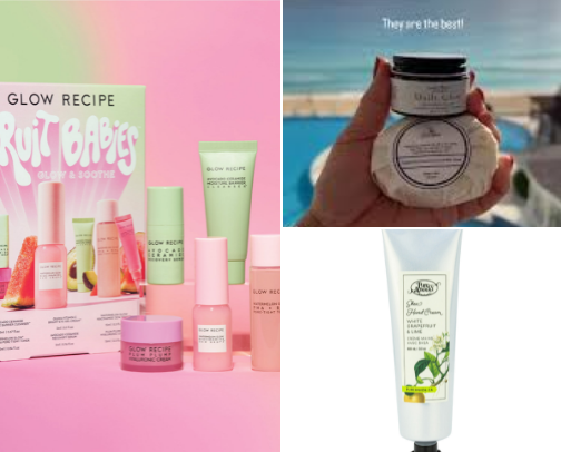Hair + Skincare + make up cover photo collage