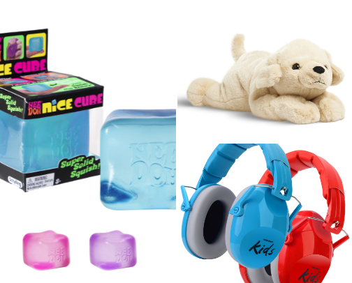Sensory processing / Self Regulation toys/tools cover photo collage