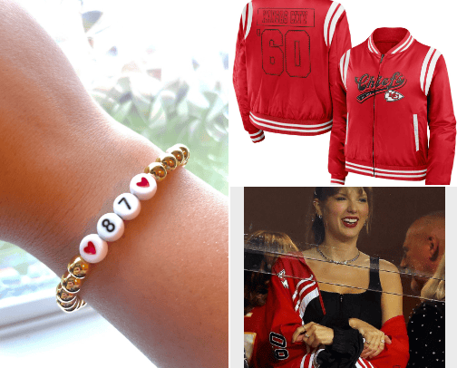 Taylor Swift Game Day Fashion cover photo collage