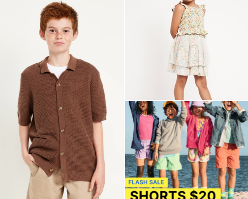 kids apparel cover photo collage