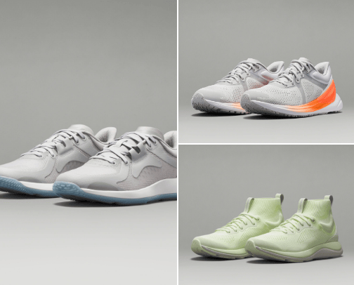 Sports shoes cover photo collage