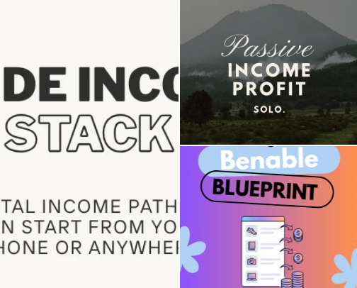 Side hustle hub cover photo collage