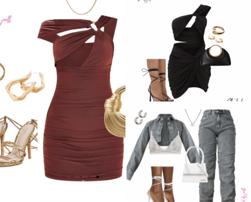 Date night outfits❤️ cover photo collage