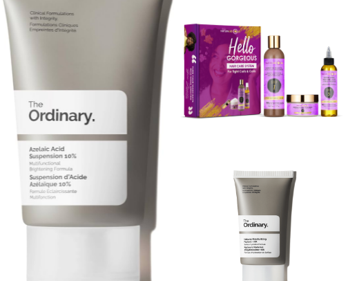 Flawless skin and hair beauty routine cover photo collage