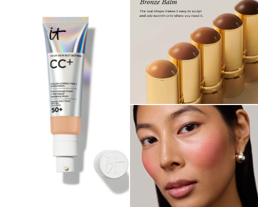 The Makeup I Actually Use at 45 (No Gatekeeping) cover photo collage