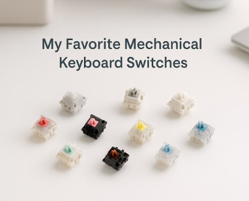 My Favorite Mechanical Keyboard Switches (Cherry MX Compatible) cover photo collage