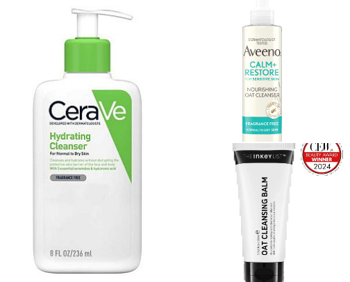 2026 skincare for winter dry + sensitive skin ✨️ cover photo collage