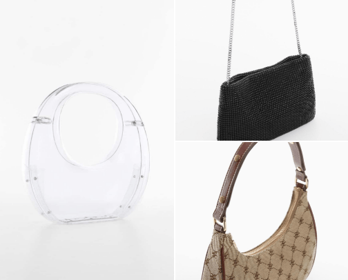 Bags for women /MANGO/ cover photo collage