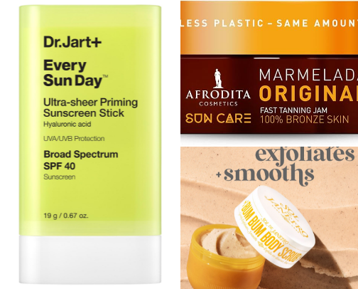 Summer skincare 🌻☀️ cover photo collage