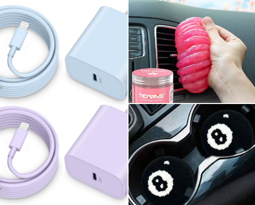 Must Have Car Accessories 🚗💕What I have in my car cover photo collage