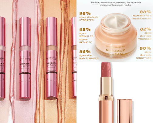 Makeup dupes for popular, high-end products✨ cover photo collage