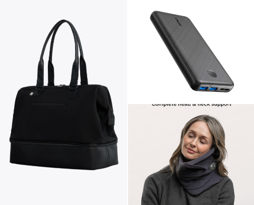 “Things I Actually Take Every Time I Travel” cover photo collage