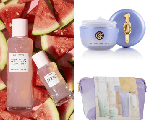 Skincare products for dry skin cover photo collage