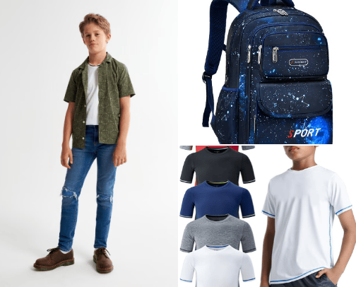 Kids aparrel cover photo collage