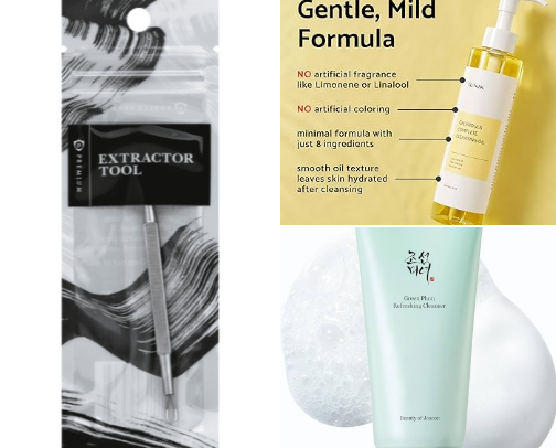 Glassy Glow - Skincare cover photo collage