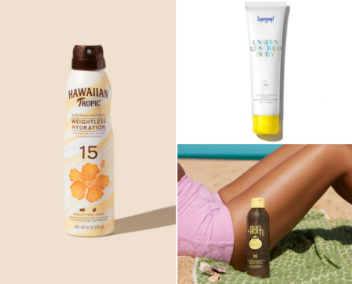 tanning MUST HAVES cover photo collage