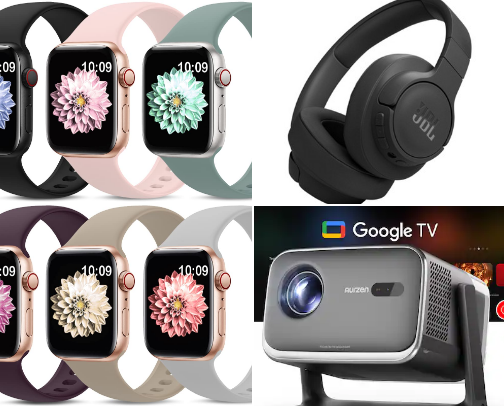 Electronics cover photo collage