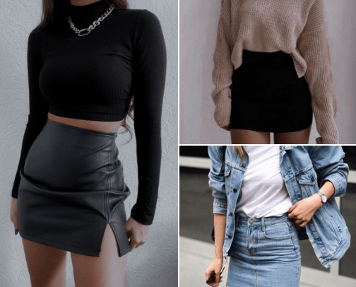 Mini skirts🔥 cover photo collage