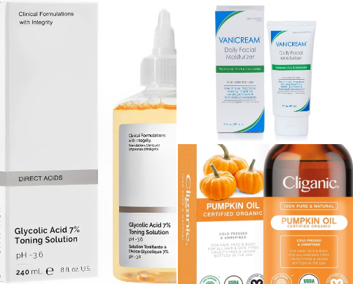 Skin care that i absolutely adore. cover photo collage