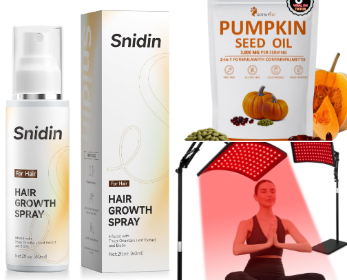 Must haves on Hair Growth Journey cover photo collage