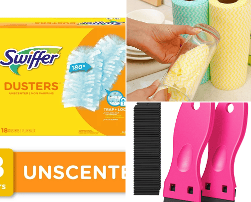 My favorite cleaning products cover photo collage