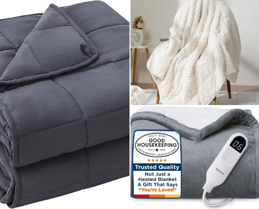 Blankets that help me sleep cover photo collage