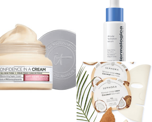 Skin care cover photo collage