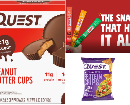 Low carb snack cover photo collage