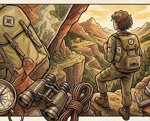 Darecation Essentials - The Khaki Adventure Travel Edit cover photo collage