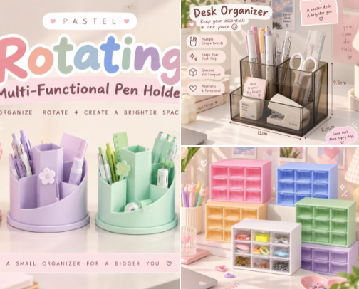 Cute Things For Your Desk cover photo collage