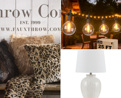 Cozy home decor under $50 cover photo collage