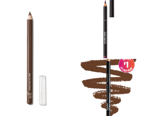 brown lip products cover photo collage