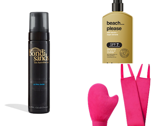 Self Tanning Essentials cover photo collage