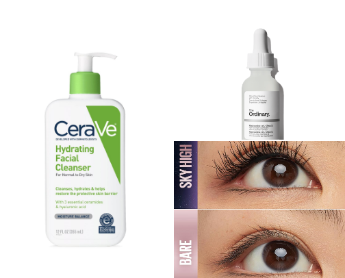 Affordable beauty products cover photo collage