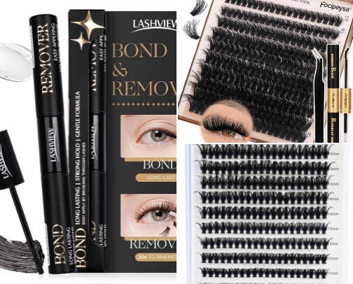 DIY Lash Extensions cover photo collage
