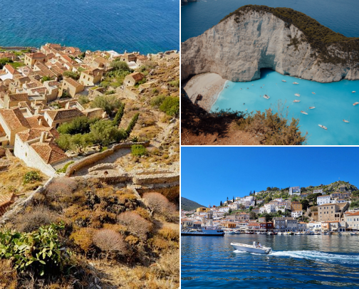 Greek Getaways: Unforgettable Adventures Await! cover photo collage